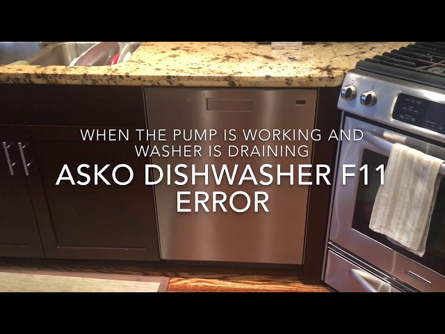 session skinke Forberedelse ASKO Dishwasher F11 Error - Easy Fix Solution (Please read update in  description) - YouTube