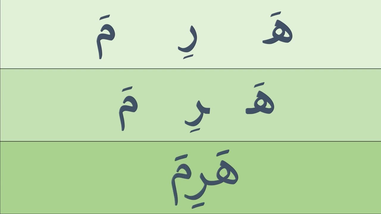 دروس محو الأمية وللمبتدئين / تعلم ببساطة  قراءة كلمات ثلاثية بحركتي الفتح والكسر  #learn  #arabic