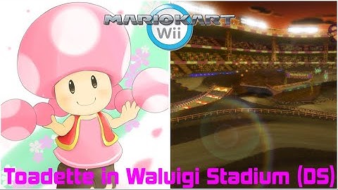 Mario Kart Wii: Toadette in Waluigi Stadium (GCN)