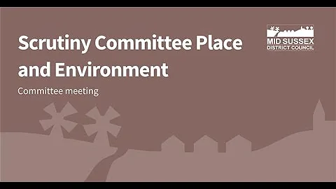 Scrutiny Committee Place and Environment - 26 November 2025