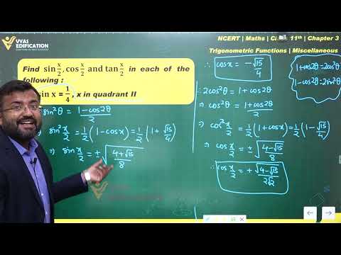 Video NCERT 11th Maths Ch 03 Miscellaneous Exercise Q 10 Trigonometric Function - youtube