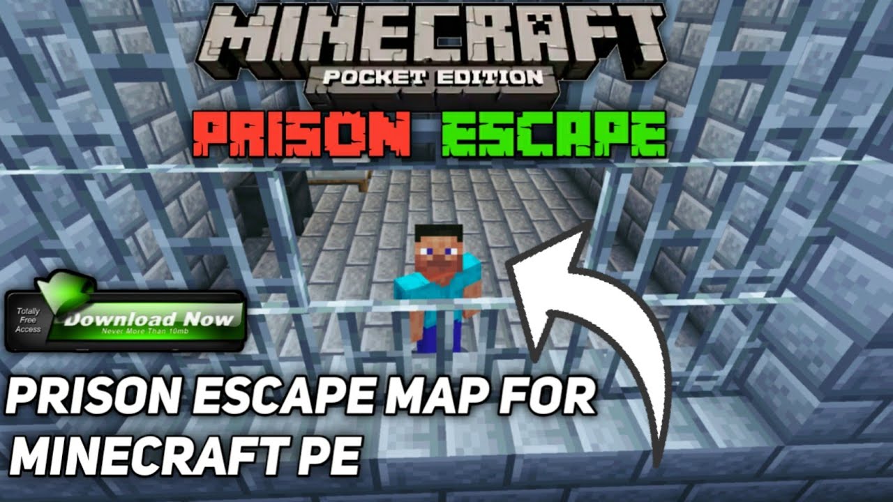 how to download prison escape map in minecraft pe | prison escape map ...