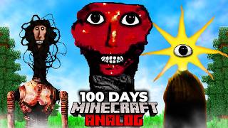 I Survived 100 Days As Og Horror Mod In Minecraft Full Movie