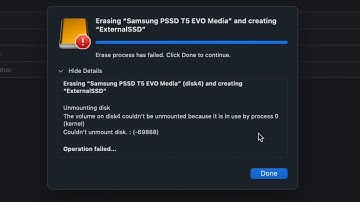 Erase Process has Failed. Disk Utility FIX - Mac