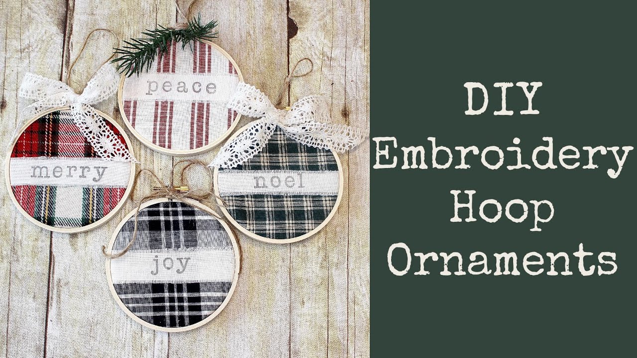 Embroidery Hoop Ornaments 