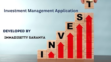 Microsoft/ReactJS FSD-Investment Management Application Done by BE Student