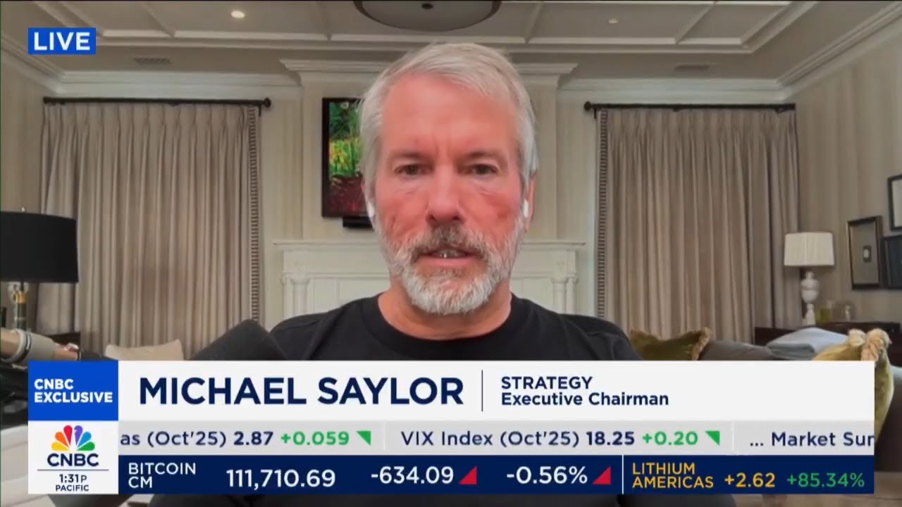 Michael Saylor on Digital Treasury Companies, Credit & Finance: Full  Interview CNBC Closing Bell