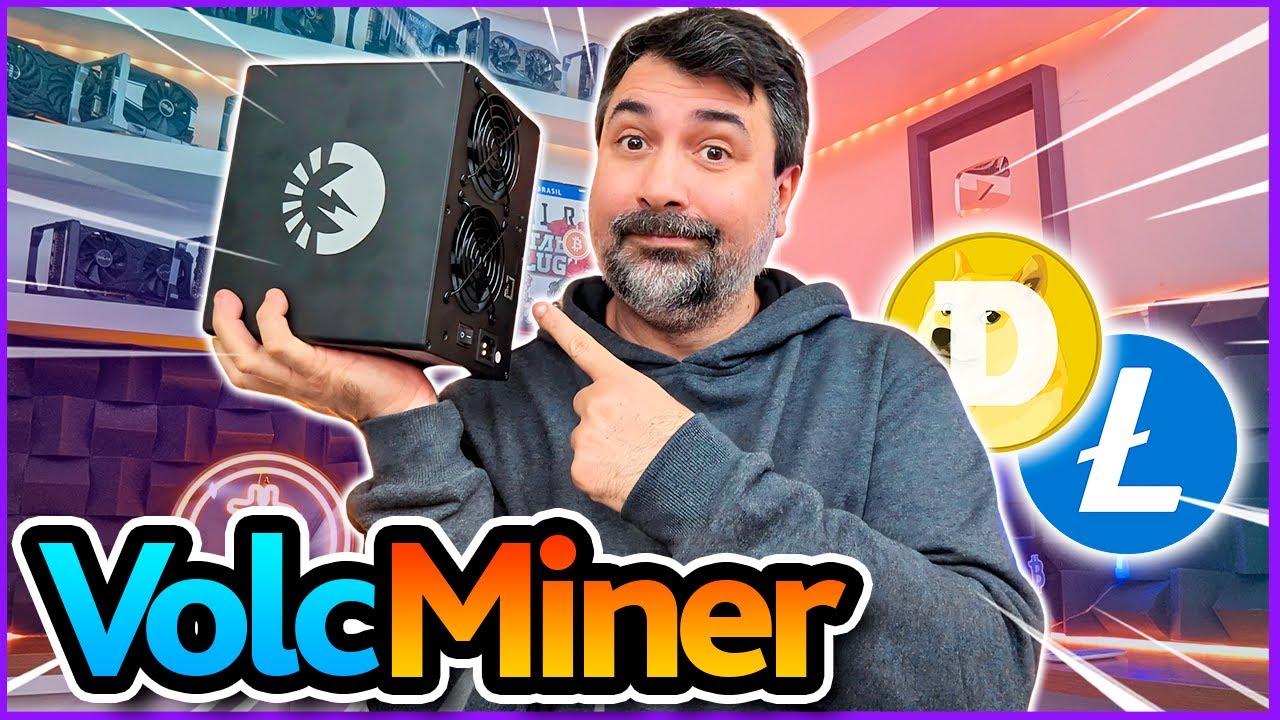 ⚡ Mini ASIC de mineração de DOGE COIN - Mineração caseira para iniciantes  VolcMiner D1 Mini Pre