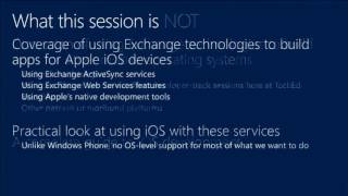 TechEd Europe 2013 Developing Mobile Apps with Microsoft Exchange Web Services