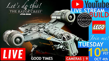 🔴 Building LEGO Star Wars UCS Razor Crest (75331) Live! - Part 2
