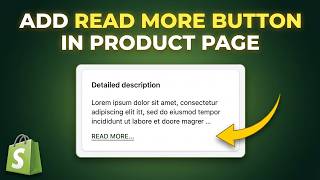 How to Add Read More Button in Shopify Product Page (FAST & EASY)