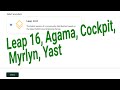 openSUSE Leap 16, Addressing Agama and Cockpit issues (including my own).