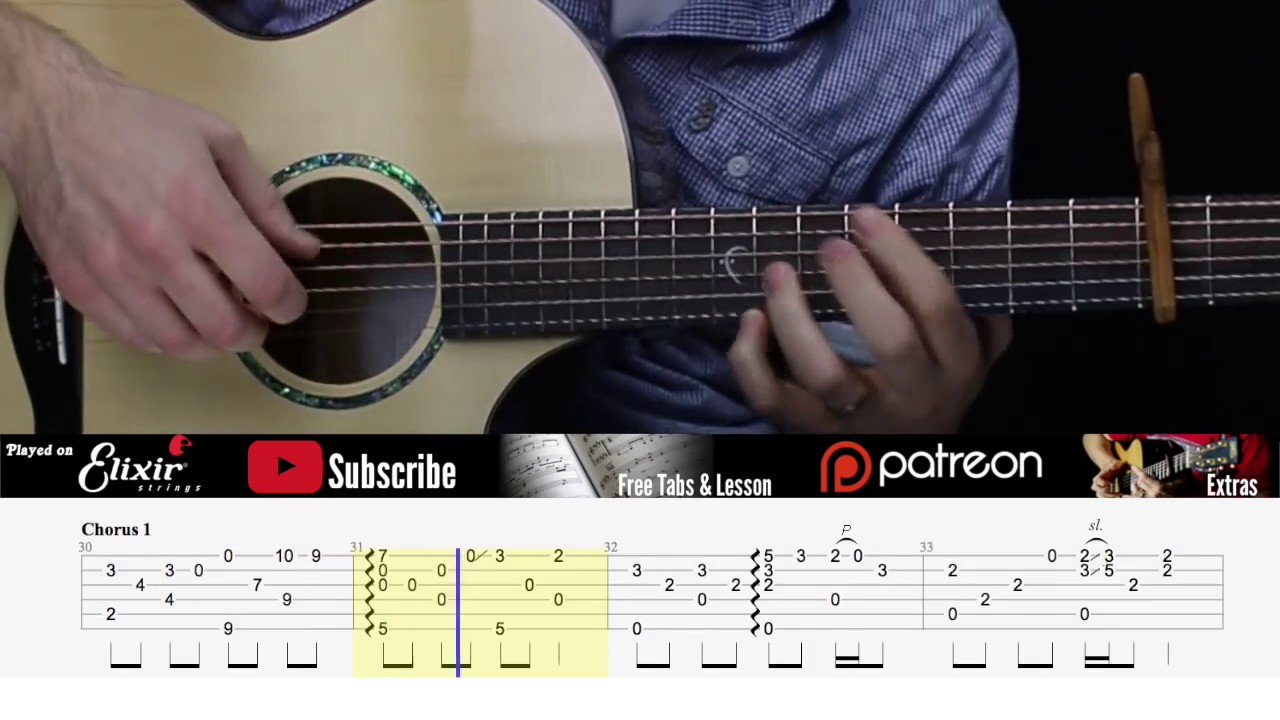 [Guitar Finger Style] Faded - Alan Walker - Guitar Tabs - Gaerth Evans