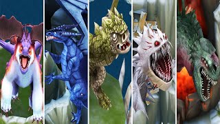 ALL LAND LEGENDARY DRAGONS - Dragons: Rise of Berk