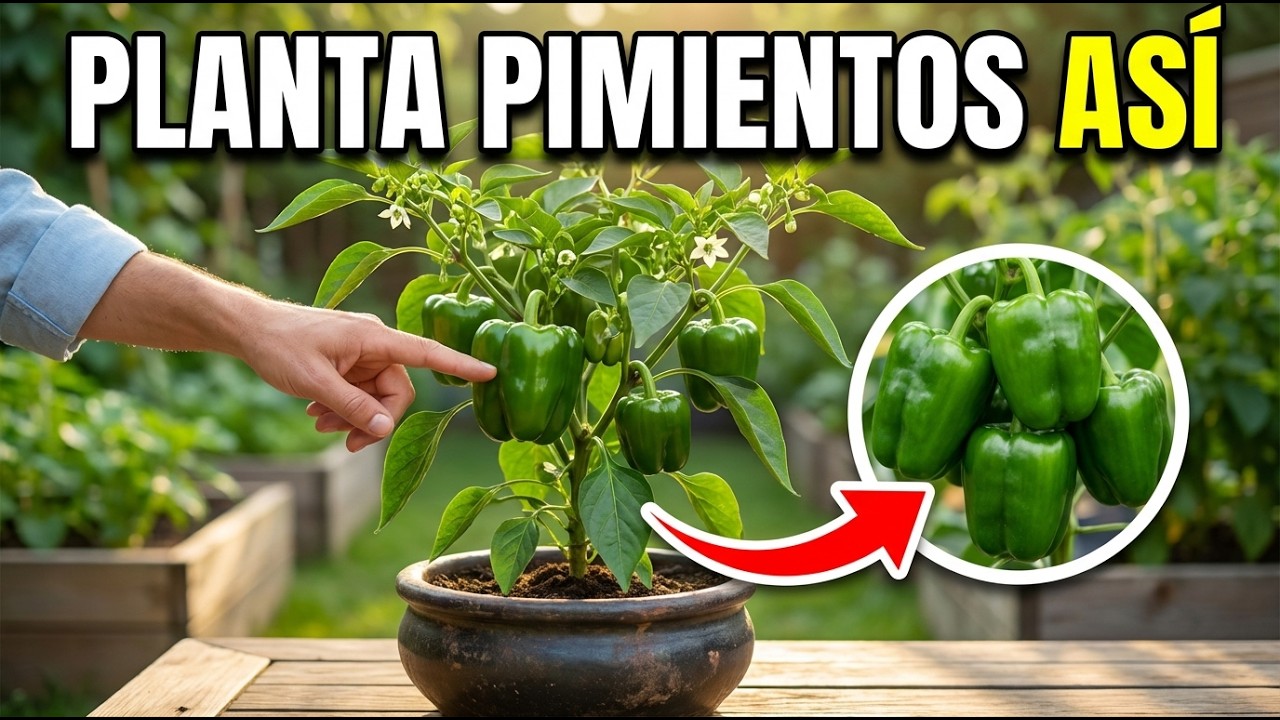 Planté Pimientos Con Este Truco y Ahora Cosecho Todo el Año