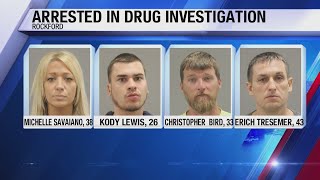 4 arrested, 1 wanted on drug investigation linked to Loves Park bar
