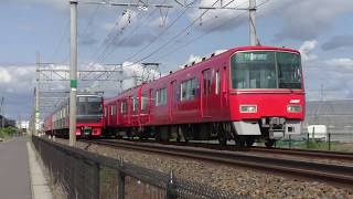 名鉄3100系3102f+3150系3159f 普通犬山行、3500系3524f 準急中部国際空港行