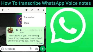 How To Transcribe WhatsApp Voice Notes| Transcribe Voice Message to Any Language screenshot 3