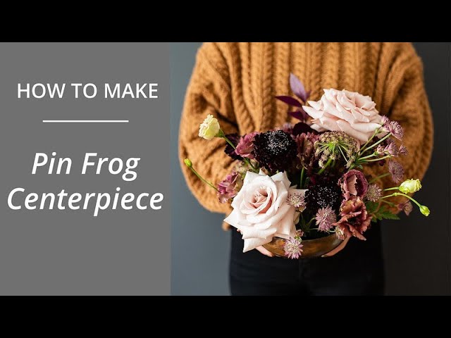 How to use a glass floral frog – Tulip Centerpiece – Vintage Bu-Te Antiques, Vintage