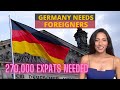 Germany needs 270,000 foreigners | Work/Study Abroad | Moving to Germany explained