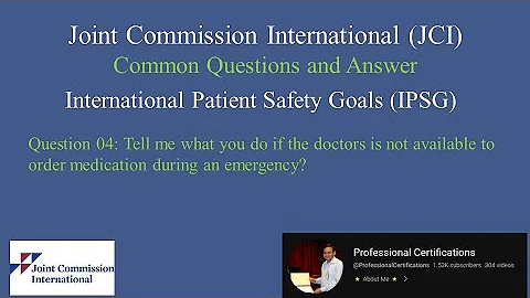 JCI QA 04-International Patient Safety Goals (IPSG)
