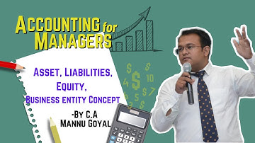 Asset, Liability, Equity and Business Entity Concept by CA.  Mannu Goyal