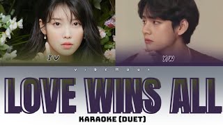 IU ' Love wins all ' Karaoke ( Duet ) | (feat. V of BTS)