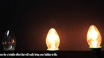 C7 Twinkle Light Bulbs Demonstration