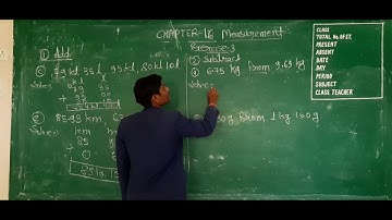 Class-5 || Maths || Chapter-16|| Measurement|| Part-2