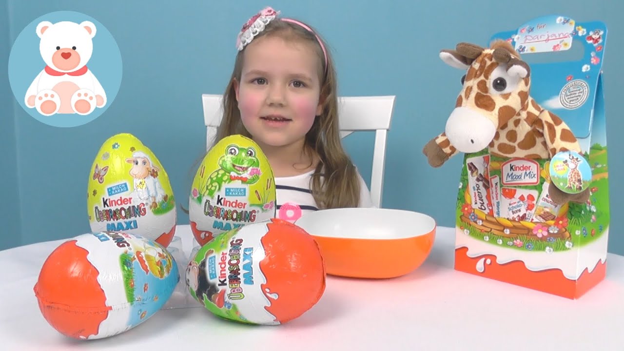 Открываем киндер Сюрприз МАКСИ - насекомые в саду. Kinder Surprise MAXI eggs - insects.