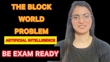 Block World in Artificial Intelligence || AI || Goal Stack Planning Strips #aiplaylist