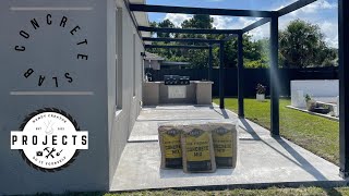 HOW TO POUR A LARGE CONCRETE SLAB FOR UNDER $600 | OUR BACKYARD MAKEOVER (PART 6)