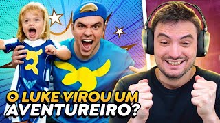 O LUKE VIROU UM AVENTUREIRO! Reagindo a Luccas Neto