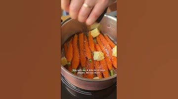 The BEST way to cook carrots  #chef