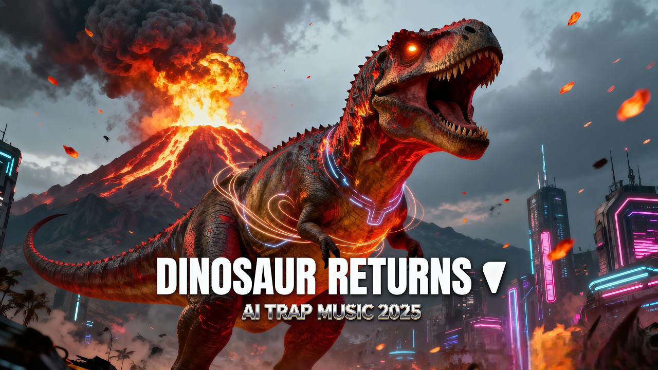 “Dinosaur Rises from Fire 🌋 | Epic Trap Music Video 2025” 