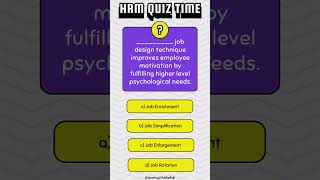 HRM Multiple Choice Questions: Test Your Knowledge! #hrm #humanresourcemanagement