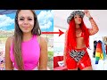 1 HOUR RAVE/FESTIVAL TRANSFORMATION! (GET READY WITH ME) | Krazyrayray