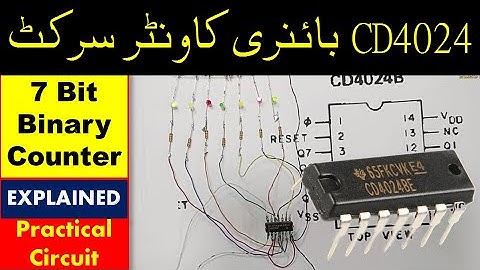 {273} CD4024 7 Bit Binary Counter Explained & Practical Circuit in Urdu Hindi