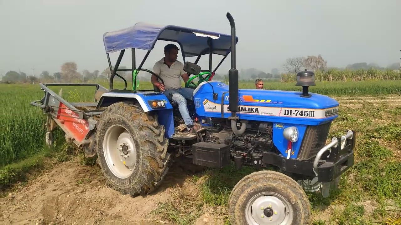 Sonalika tractor or allu khodne machine 🚜🚜🚜🚜🚜🚜🚜