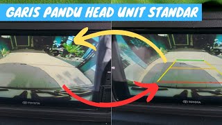 Memunculkan dan Menghapus Garis Pandu Kamera Mudur pada Head Unit Standard