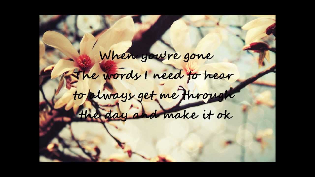 Avril LavigneWhen You're Gone Lyrics ♥ YouTube Avril LavigneWhen You're Gone Lyrics ♥ YouTube