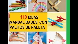 MANUALIDADES CON PALITOS DE PALETAS 11O IDEAS