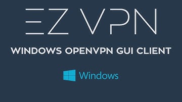EZ VPN Windows Desktop Openvpn GUI client howto