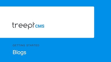 Treepl CMS Blogs [Getting Started]