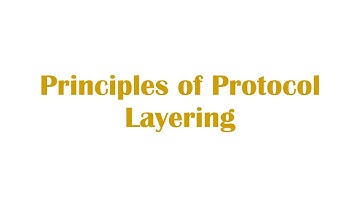 Principles of Protocol Layering - C2 - 1
