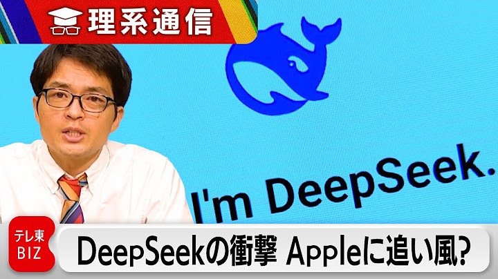 なぜNvidiaの株は下がりAppleの株は上がったのか 中国製格安AI「DeepSeek」の衝撃【橋本幸治の理系通信】