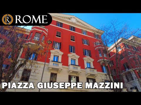 Rome guided tour ➧ Piazza Mazzini - Vittoria/Prati district [4K Ultra HD]