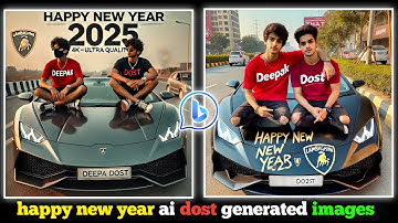 HAPPY NEW YEAR DOST AI IMAGE 2025 | AI IMAGE VIDEO EDITING | BING IMAGE CREATOR |HAPPY NEW YEAR 2025
