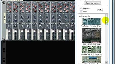 Propellerhead Reason 4 Tutorial Creating a new Document routing