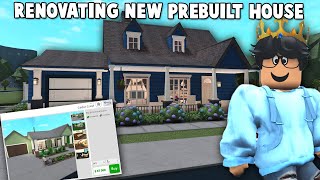 RENOVATING A NEW BLOXBURG UPDATE PREBUILT STARTER HOUSE